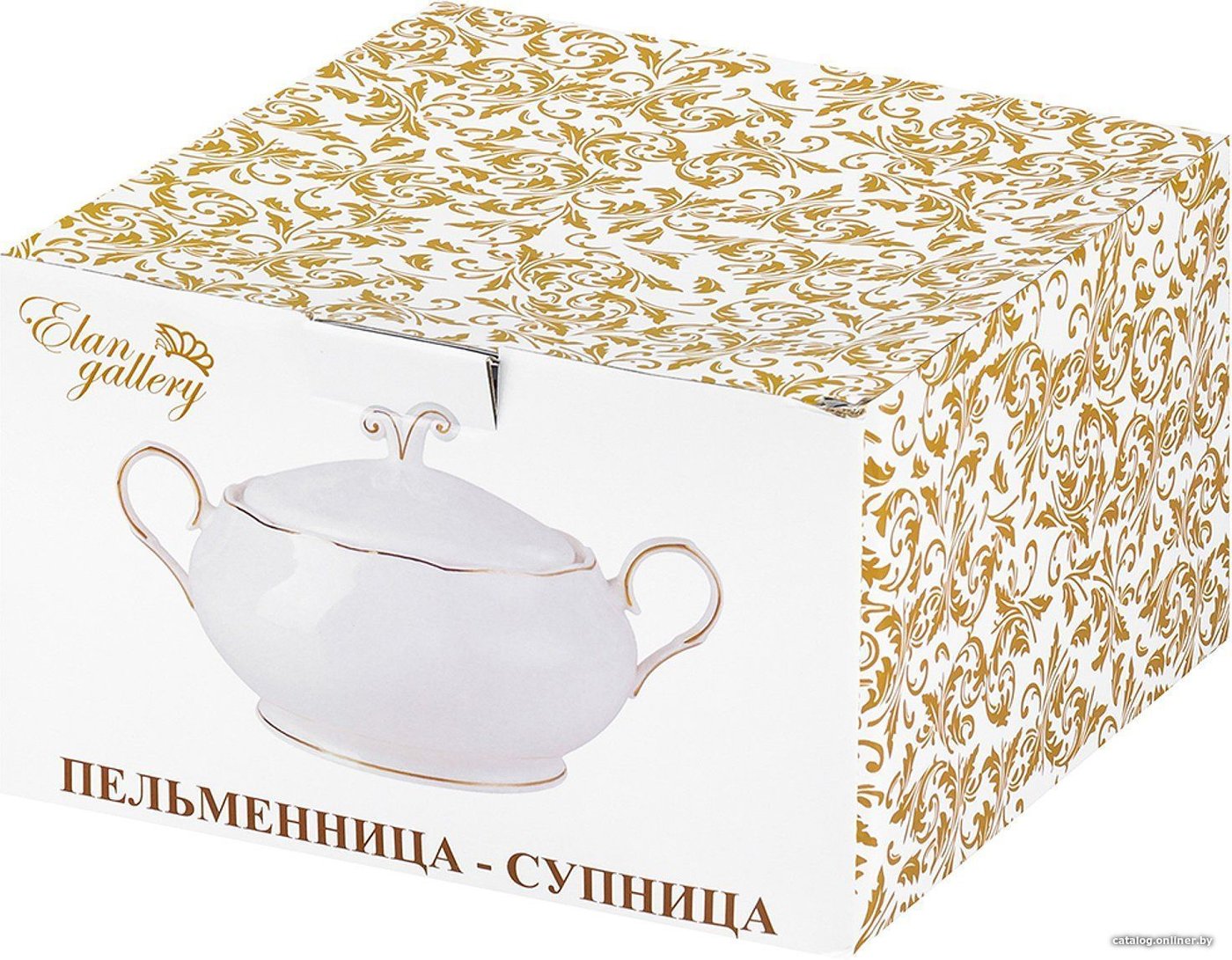 Супница Elan Gallery 420503 (белый с золотом)