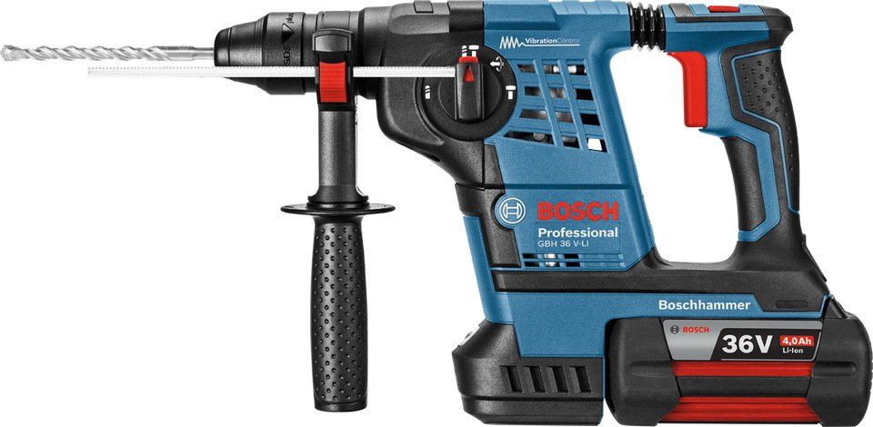 

Перфоратор Bosch GBH 36 V-LI Plus Professional 0611906002 (с 2-мя АКБ)