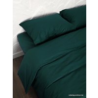 1.5-спальный комплект постельного белья Loon Emily (1.5-спальный, наволочка 70x70, темно-бирюзовый)