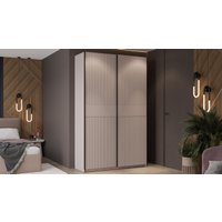 Шкаф-купе Трия Оскар Тиффани Т2 1400 282729 (черный/кашемир/кашемир матовый)