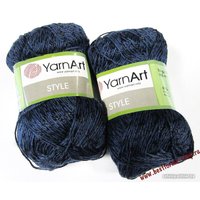 Пряжа для вязания Yarnart Style 670 50 г 185 м (темно-синий)