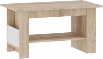 Журнальный столик НК-Мебель Оксфорд 71050109 (дуб сонома/белый глянец)