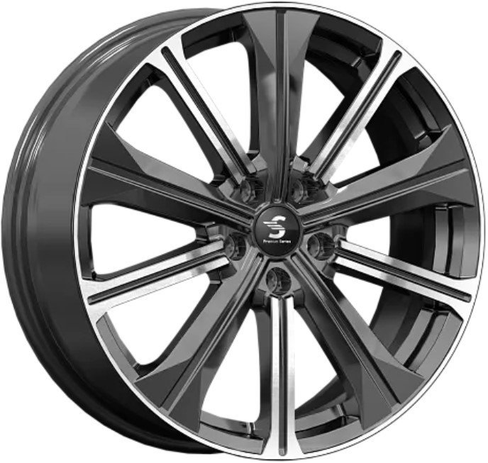 Литые диски SKAD КР013 19x7 5x108мм DIA 65.1мм ET 36мм Diamond black Gris