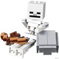 Конструктор LEGO Minecraft 21150 Большие фигурки Minecraft, скелет с кубом магмы