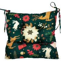 Подушка для сидения Loon Олени 38х38 (темно-зелный)