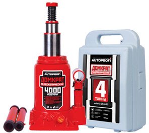 

Бутылочный домкрат Autoprofi DT-04 + кейс 4т.