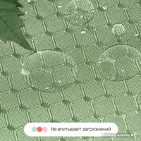 Шторка-занавеска для ванны Home One Waffle 200x200 417260 (зеленый)