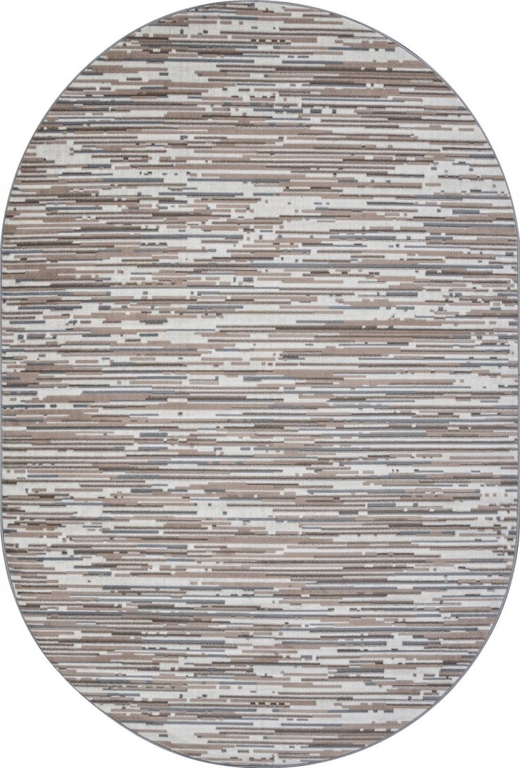 Ковер для жилой комнаты Merinos Sierra F352-OVAL-CREAM-BLUE (1.5x3)