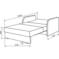 Диван Mio Tesoro Анри SB2 (Norton Slate)