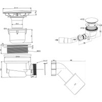 Душевой поддон Aquabath Квадратный Atlas ABS80 (80x80, белый, с сифоном)