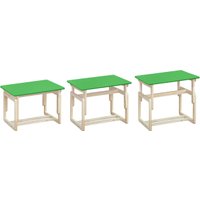 Детский стол Элегия Детский регулируемый (зеленый/лак)