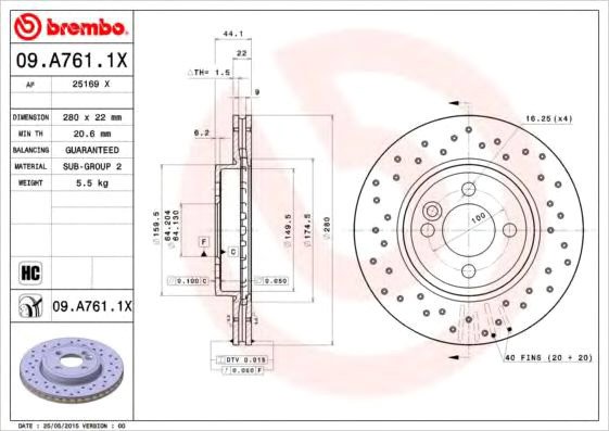 Brembo 09A7611X