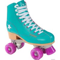Роликовые коньки Hudora Disco (р. 39, зеленый/лиловый)