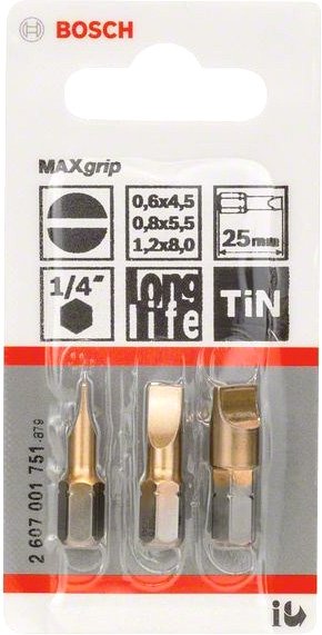 

Набор бит Bosch 2607001751 3 предмета