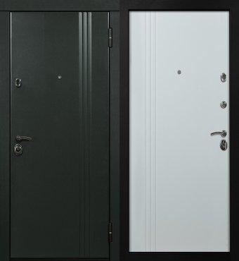 Стальная Линия Сидней для дома 80У (серый графит/белый)