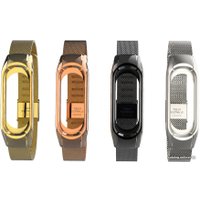 Браслет Xiaomi миланский сетчатый для Mi Band 3 (розовое золото)