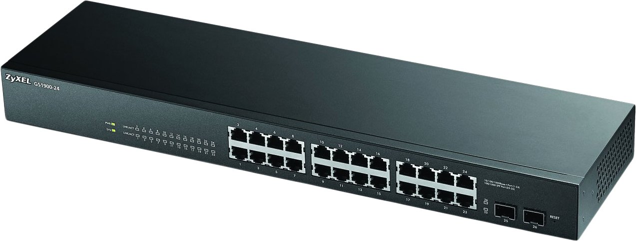 Управляемый коммутатор уровня 2+ Zyxel GS1900-24