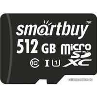 Карта памяти SmartBuy microSDXC SB512GBSDCL10-01 512GB (с адаптером)