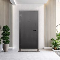 Металлическая дверь Guard 86x205x7 левая (серебристый/белый матовый)