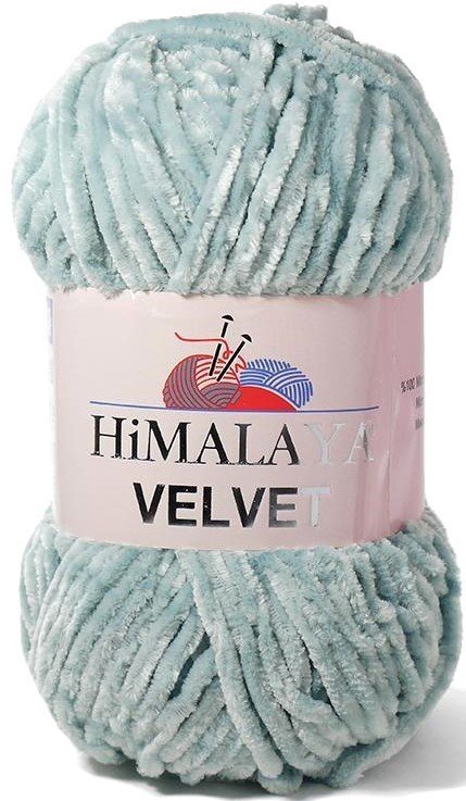 

Пряжа для вязания Himalaya Velvet 90047 (пыльная мята)
