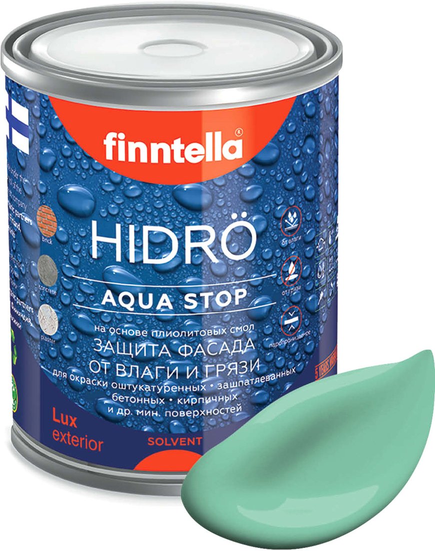 

Краска Finntella Hidro Viilea F-14-1-1-FL037 0.9 л (светло-бирюзовый)