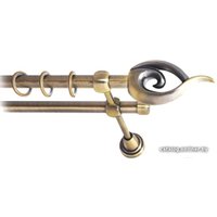 Карниз для штор Lm Decor Наутилус (антик, гладкая, 3м 16мм, 2 ряда)