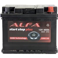 Автомобильный аккумулятор ALFA AGM R+ (60 А·ч) в Лиде