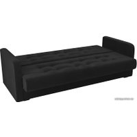 Диван Лига диванов Надежда 103077 (велюр, черный)