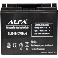 Аккумулятор для ИБП ALFA SL12-18 (12V-18Ah)