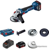 Угловая шлифмашина Bosch GWS 18V-10 Professional 06019J4004 (с 2-мя АКБ, кейс)