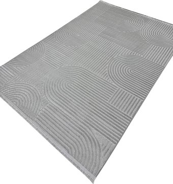 Ковер для жилой комнаты Radjab Carpet Моника Прямоугольник MC 402A 12588RK (1.6x3, L.Grey)