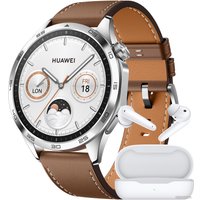 Умные часы Huawei Watch GT 4 46 мм + Huawei Freebuds SE (коричневый)