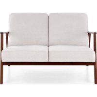 Диван Halmar Milano 2S tap. Castel 04 (светло-бежевый/орех)