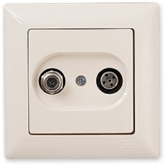 Розетка телевизионная Gunsan Визаж 01 28 12 00 159 156