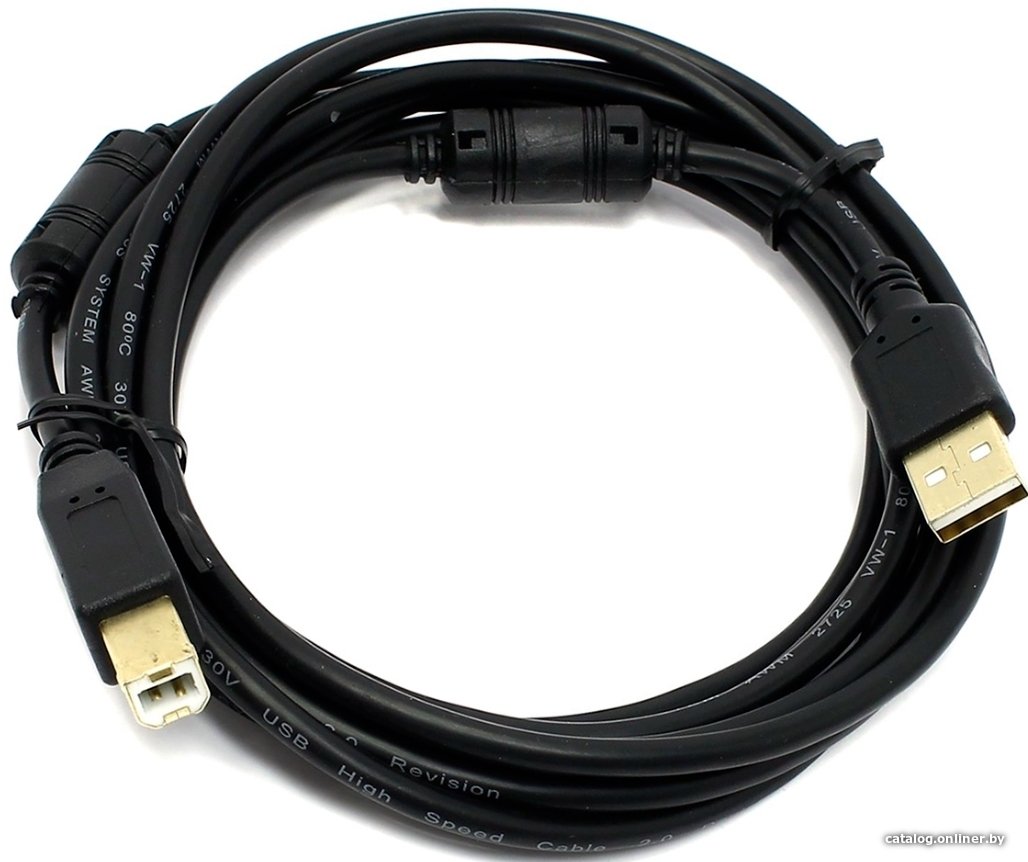 Кабель 5bites USB Type-A - USB Type-B UC5010-050A (5 м, черный)