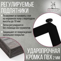 Обеденная группа Millwood Уэльс 180x80х75 (сосна пасадена/металл черный)