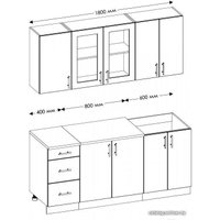 Готовая кухня Senira Вяселка 2/1 1.8м