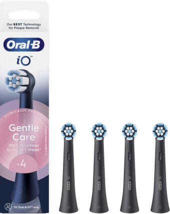 Сменная насадка Oral-B iO Gentle Care (4 шт, черный)