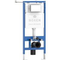 Унитаз подвесной Roxen Antares 530185-02 в комплекте с инсталляцией StounFix Dual Fresh 6 в 1 966774 (кнопка: серый гранит)