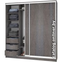 Шкаф-купе Кортекс-мебель Сенатор ШК12-45 Классика ДСП (береза)