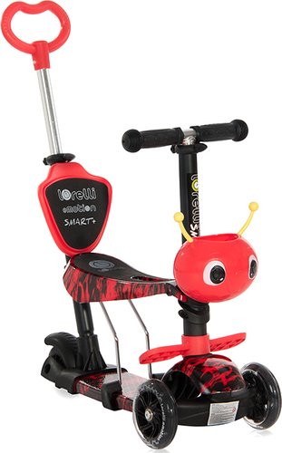 Трехколесный самокат Lorelli Smart Plus (red fire)