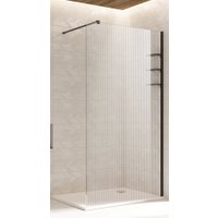 Душевая стенка Adema Риббер 120 Walk-In (черный)