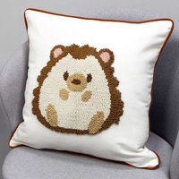 Чехол на подушку Matex Tufted Toys Ежик ALEX-56 (белый/светло-коричневый)