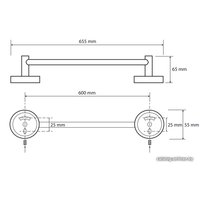 Держатель для полотенца Bemeta Omega 104104042
