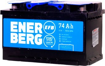 Автомобильный аккумулятор Enerberg EFB 74 R+ низк