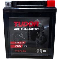 Мотоциклетный аккумулятор Tudor YTX7L-BS R+ (7 А·ч)