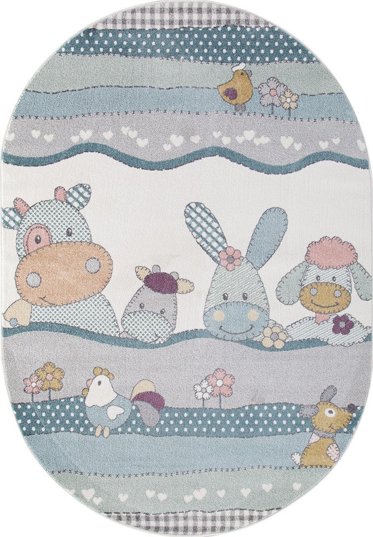 

Ковер для детской Merinos Sofit 2484-OVAL-LIGHT-CREAM (2х3)