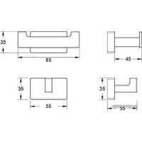 Крючок для ванны Shevanik SG5621H