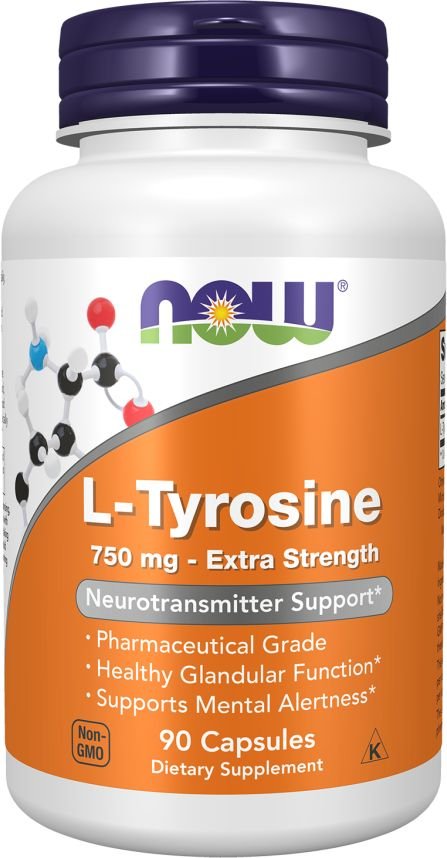 L-тирозин Now Foods L-Tyrosine 750 мг (90 капсул)