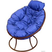Кресло M-Group Папасан мини 12060210 (коричневый/синяя подушка) в Гомеле